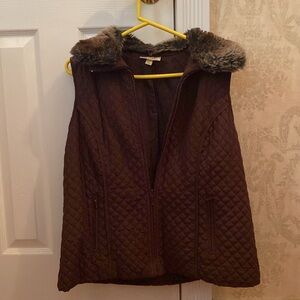 Dress Barn Women’s XL Brown Vest